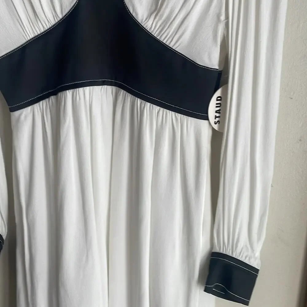Staud Dolly Long-sleeve Dress White - Picture 7 of 16